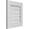 Ekena Millwork Vertical Surface Mount PVC Gable Vent: Functional, w/ 3-1/2"W x 1"P Standard Frame, 20"W x 22"H GVPVE20X2201SF - alternate 4